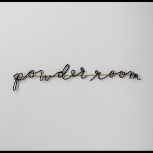 Powder Room Sign From Magnolia